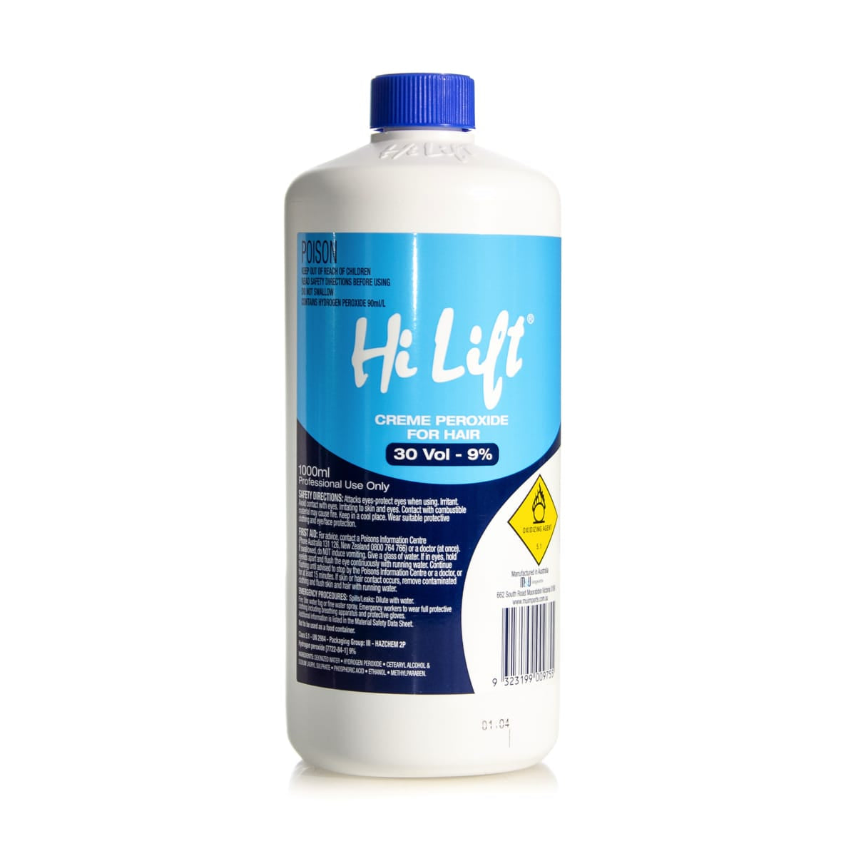 Hi Lift Creme Peroxide 30 Vol 1L