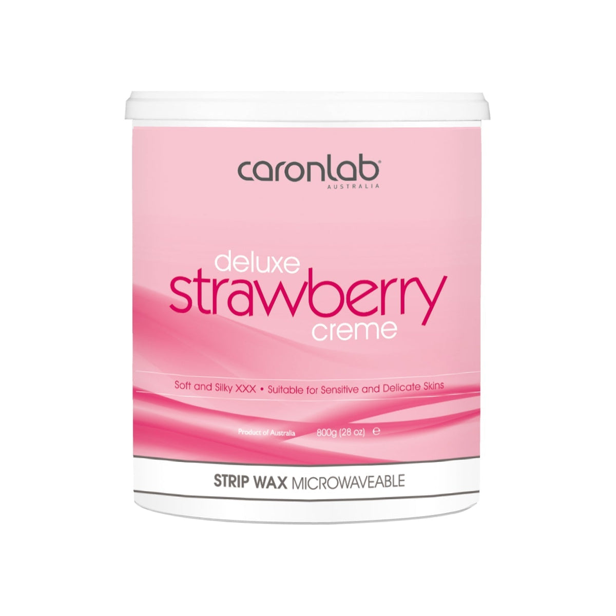Deluxe Strawberry Strip Wax Caron 800g