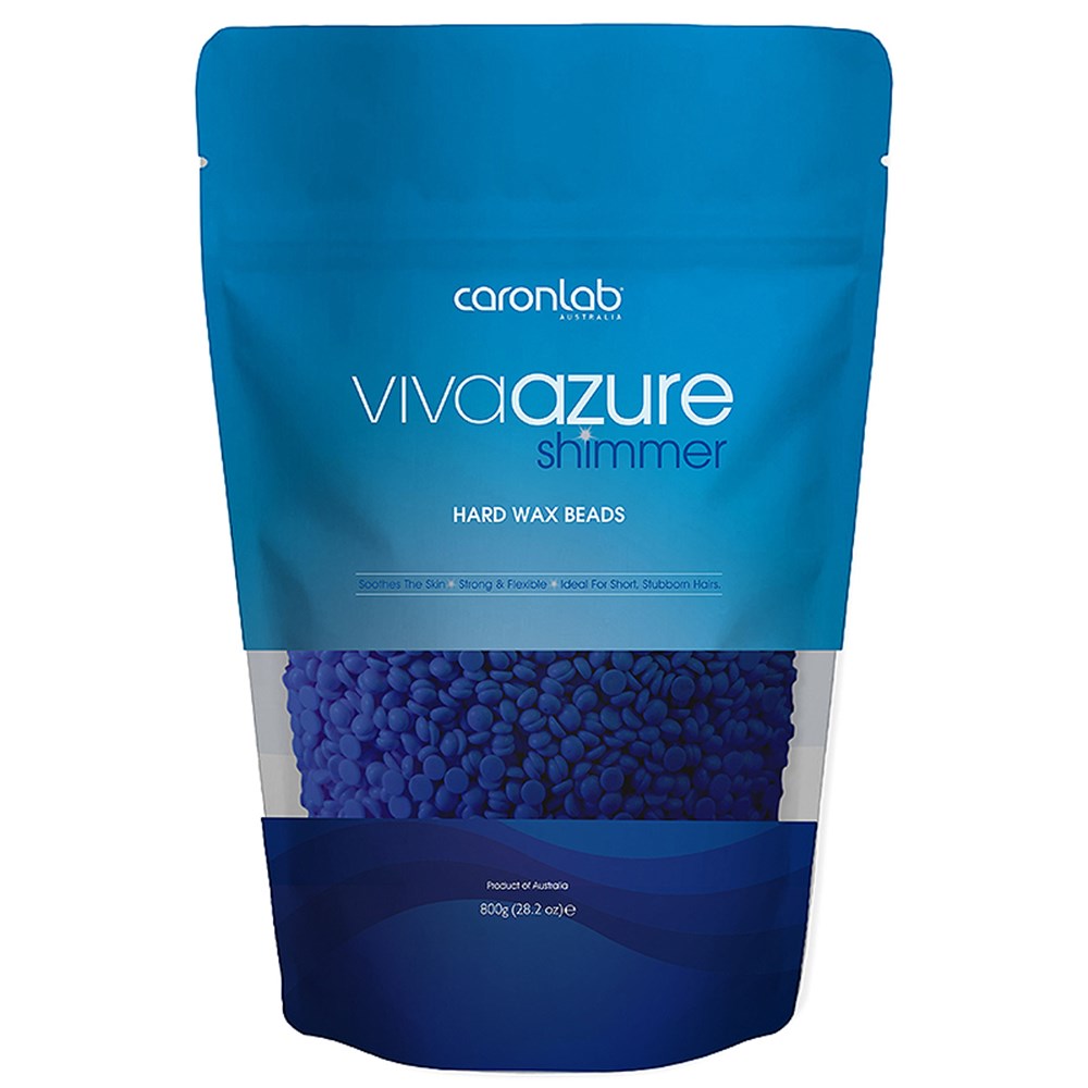 Viva Azure Shimmer Hard Wax Beads Caron 800g