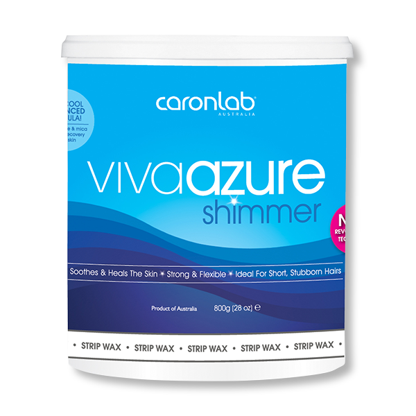 Viva Azure Shimmer Strip Wax Caron 800g