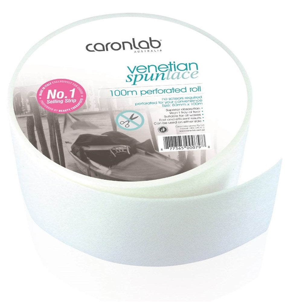 Venetian Spunlace Perforated Waxing Roll Caronlab 100m