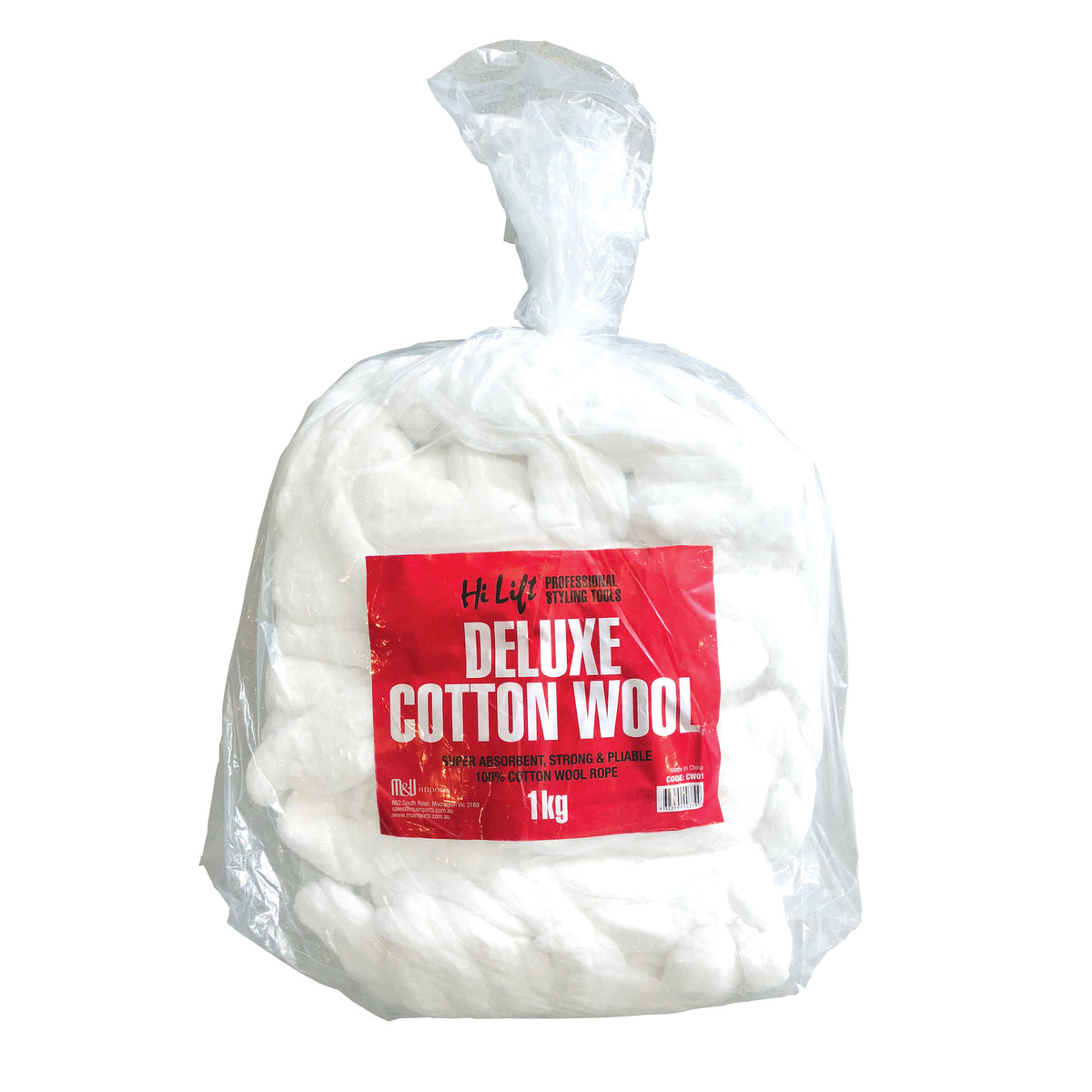 Hi Lift Deluxe Cotton Wool 1kg