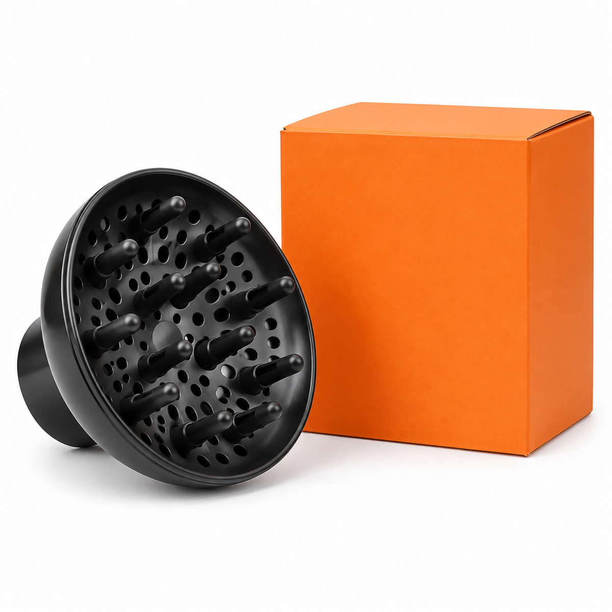 Universal hair dryer diffuser in orange box IF013