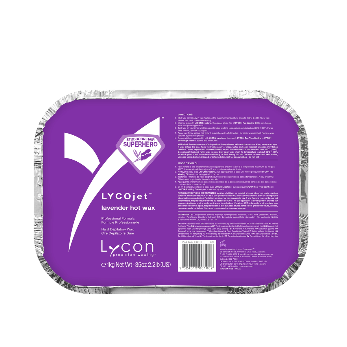 LYCOjet Lavender Hot Wax 1kg