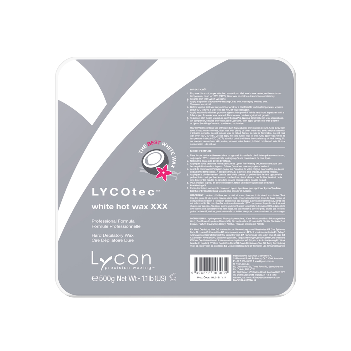 LYCOtec White Hot Wax XXX - Film Wax 500g
