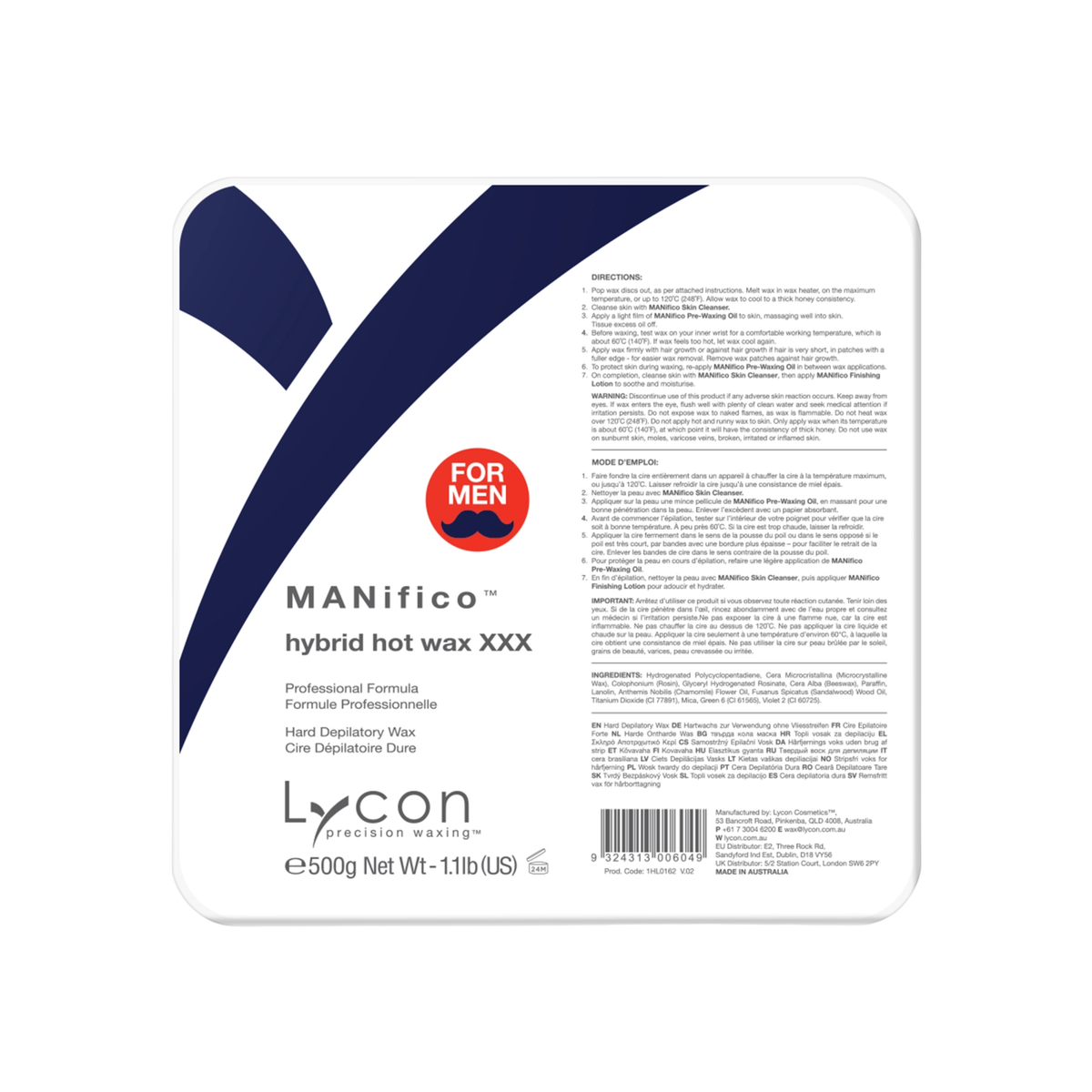 MANifico Hybrid Hot Wax – Film Wax 500g