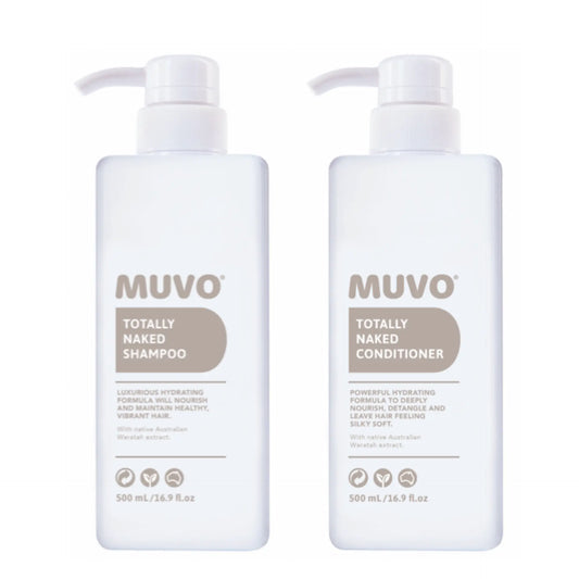 Muvo Totally Naked Shampoo And Conditioner Duo 500Ml