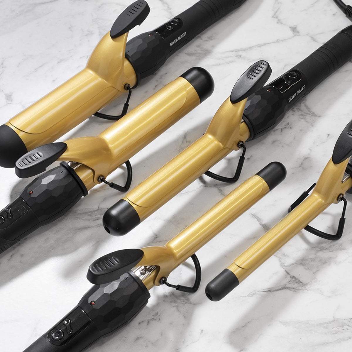 Silver Bullet Fastlane Gold Curling Iron 19mm