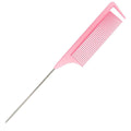TAIL COMB PINK METAL END AC452