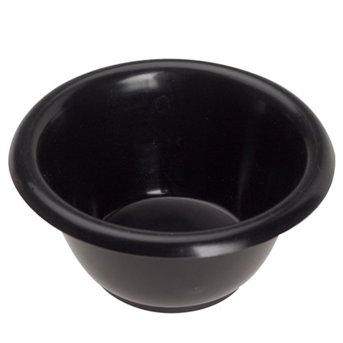 TINT BOWL BLACK TALL ROUND RUBBER BASE HBP