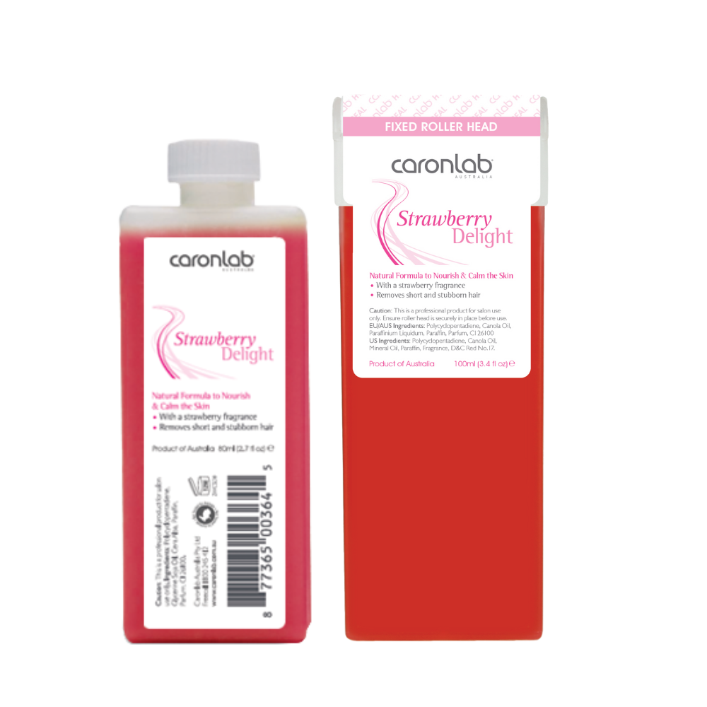 Strawberry Delight Strip Wax Caronlab 80ml