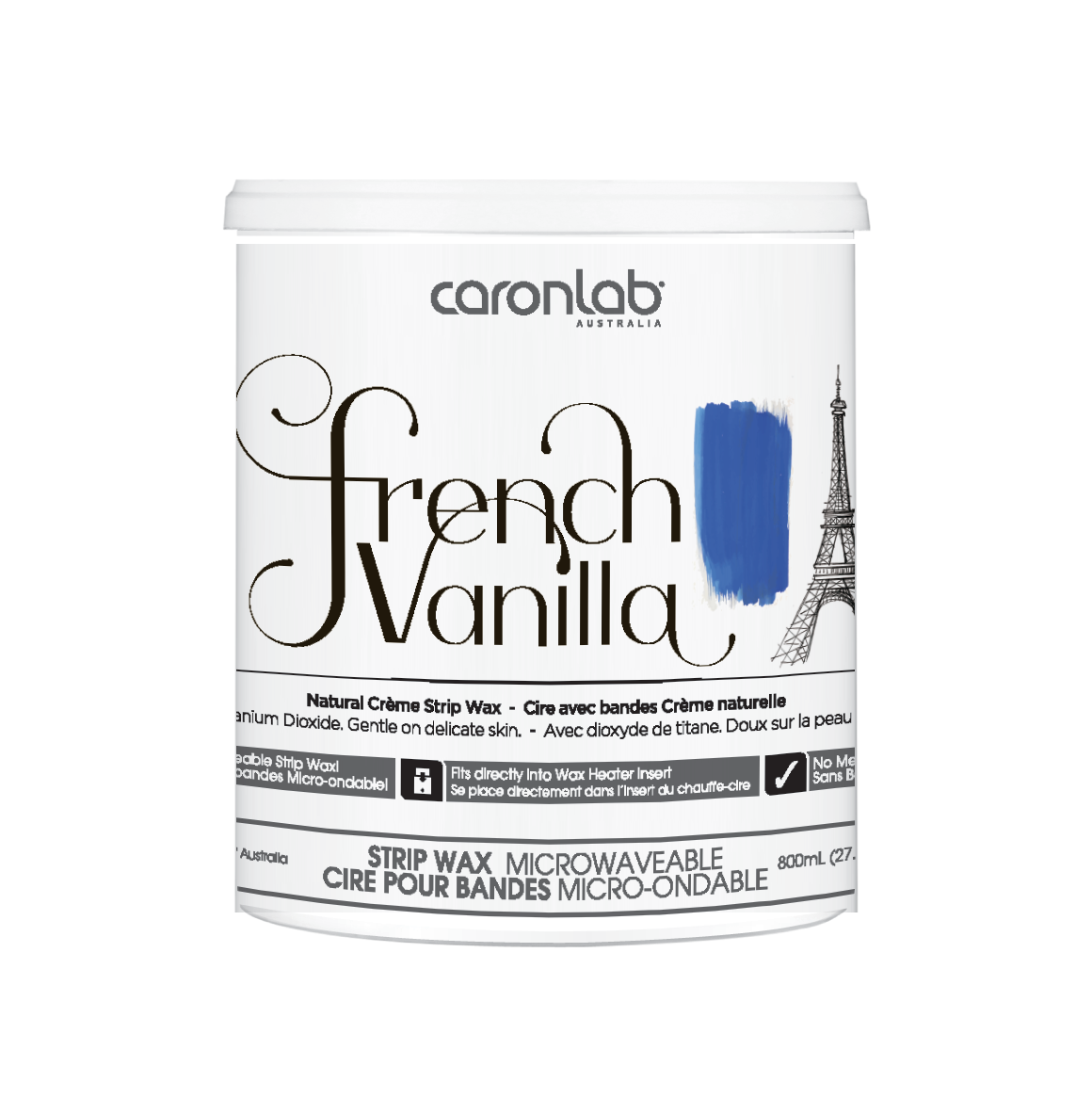 French Vanilla Strip Wax Caronlab 800ml