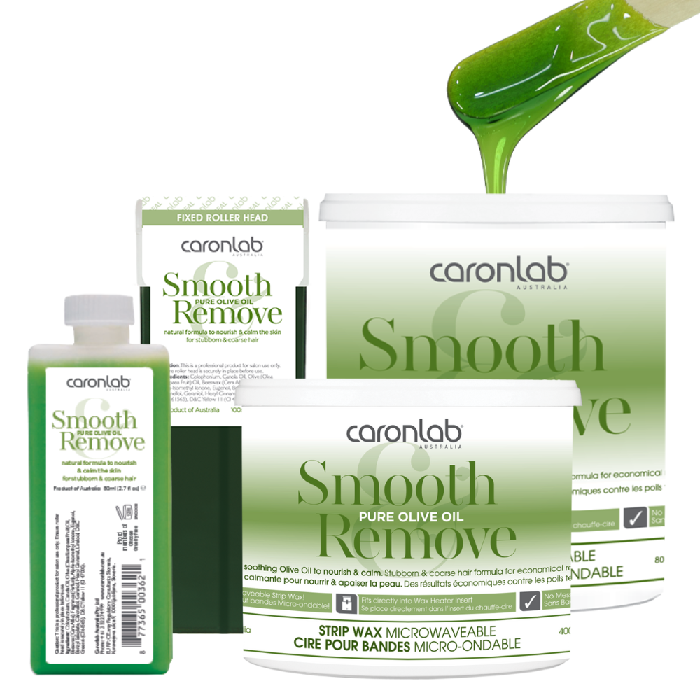 Smooth & Remove Pure Olive Oil Strip Wax Caronlab 80ml