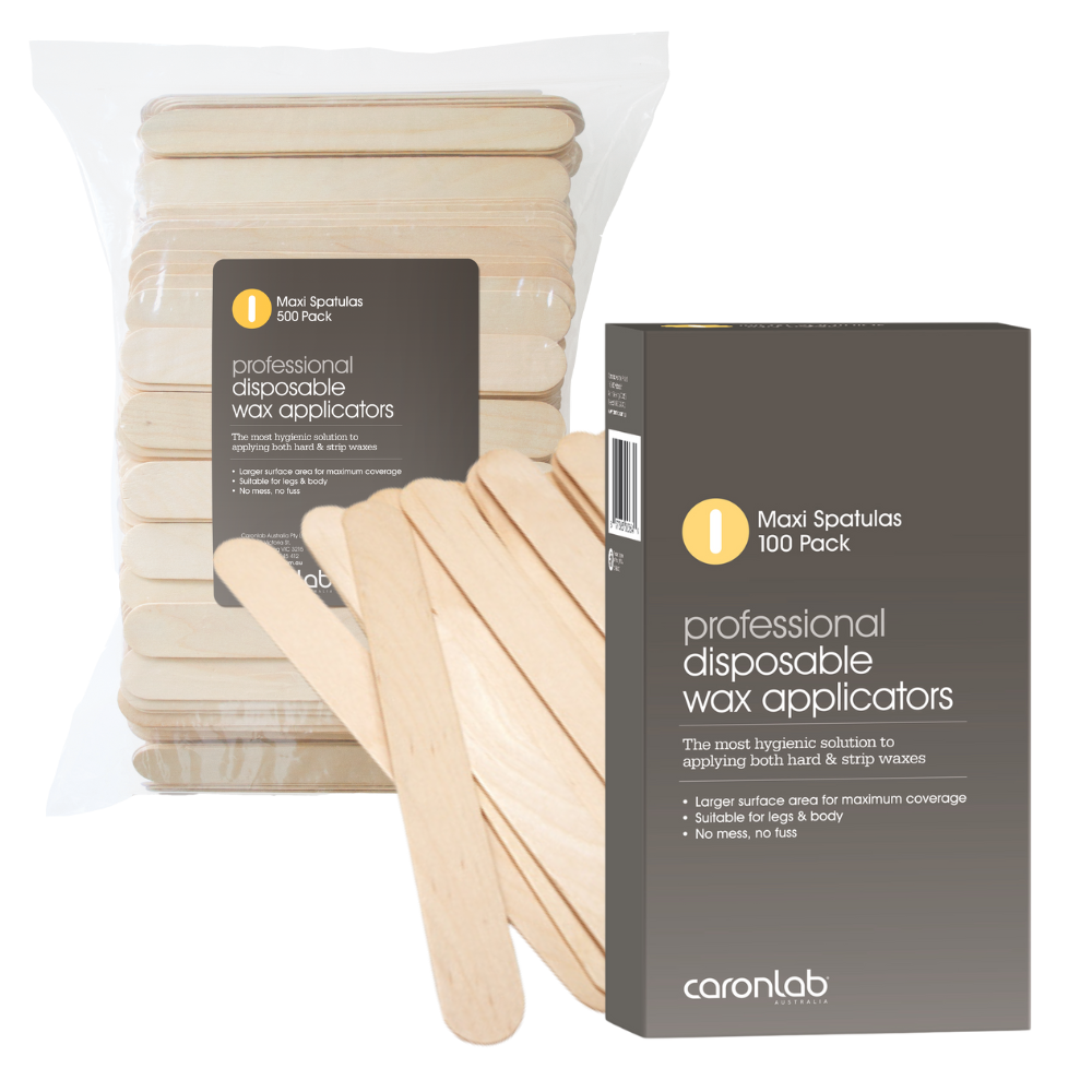 Professional Disposable Maxi Spatulas Caronlab 100 Pack